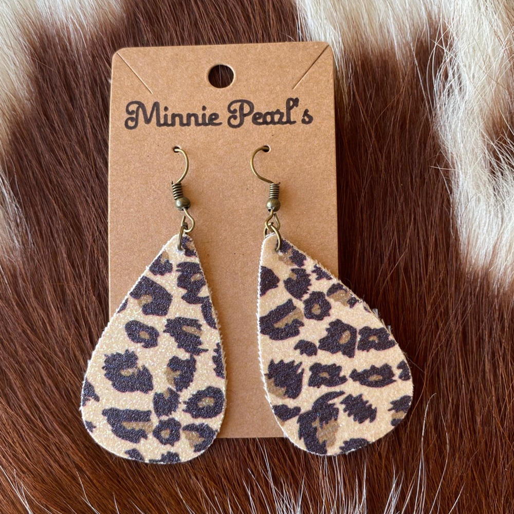 hand made earrings- glitter